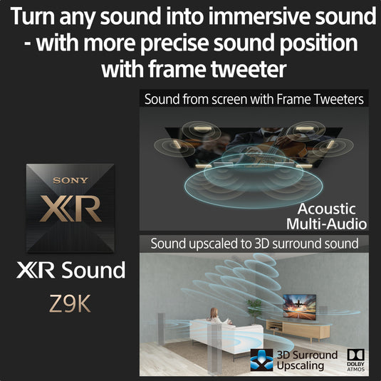 Sony XR-75Z9KU 75" Z9K BRAVIA XR MASTER Series 8K Mini LED TV
