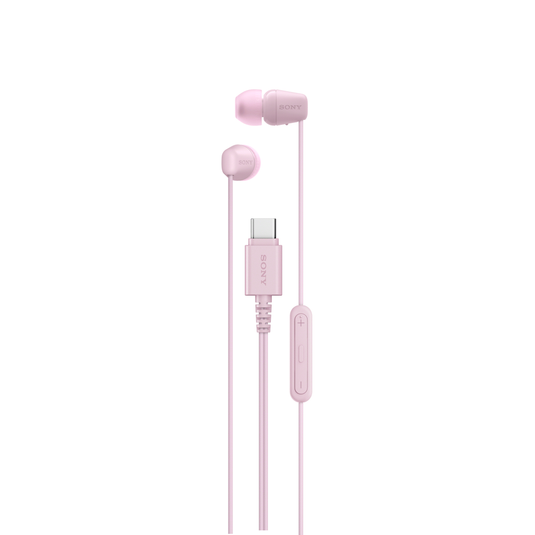 Sony IEREX15C USB-C Wired In-Ear Headphones, Pink