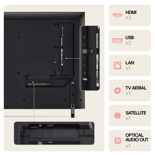 LG 43QNED80T6A 43" QNED80 QNED 4K Smart TV