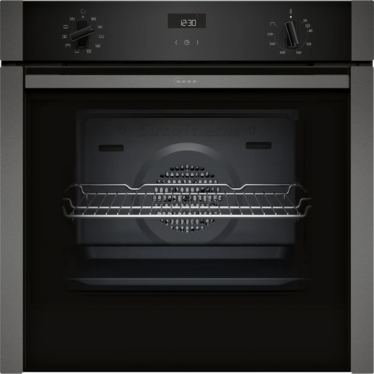 Neff B3ACE4AG3B N50 Built In Electric Single Oven, Graphite