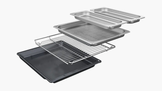 Siemens iQ700, Built-in compact oven with steam function, 60 x 45 cm, Black