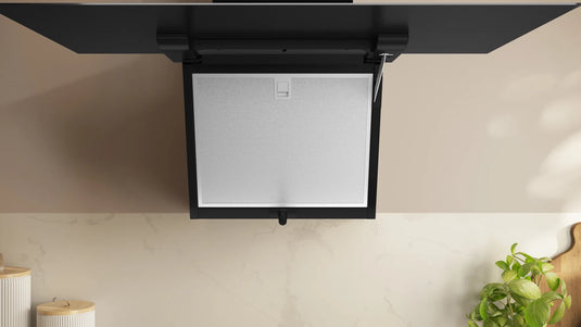 Neff N50, Wall-mounted cooker hood, 80cm, clear glass black printed