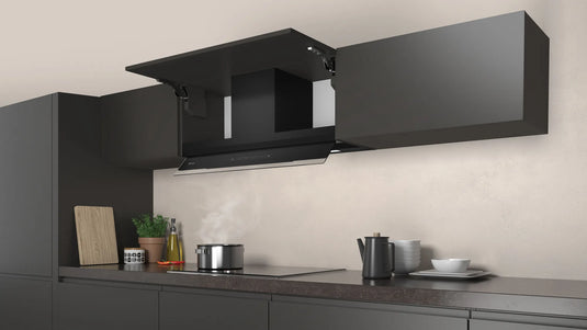 Neff N70, Integrated Design Hood, 90 cm, clear glass black printed