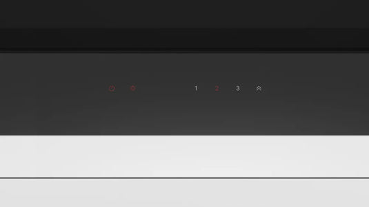 Bosch Series 6, Integrated Design Hood, 90 cm, clear glass black printed