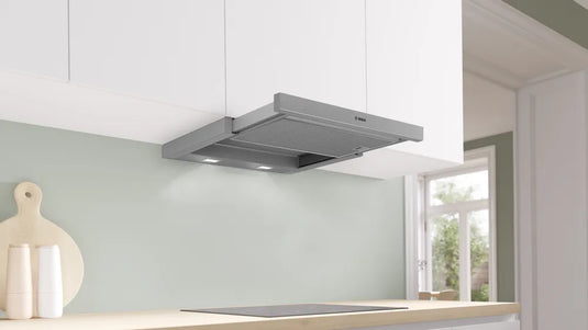 Bosch Series 4, Telescopic cooker hood, 60 cm, Silver metallic