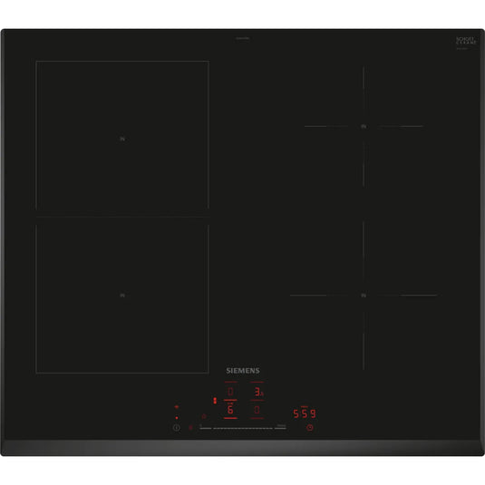 Siemens iQ500, Induction hob, 60 cm, Black