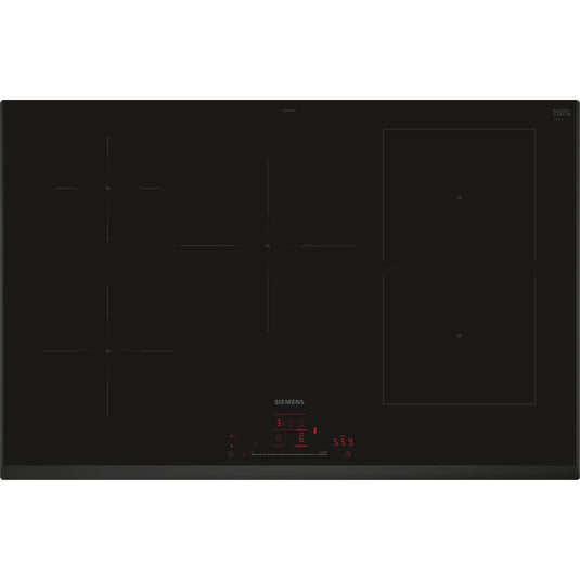 Siemens iQ500, Induction hob, 80 cm, Black