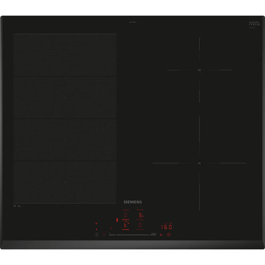 Siemens iQ700, Induction hob, 60 cm, Black
