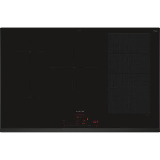 Siemens iQ700, Induction hob, 80 cm, Black
