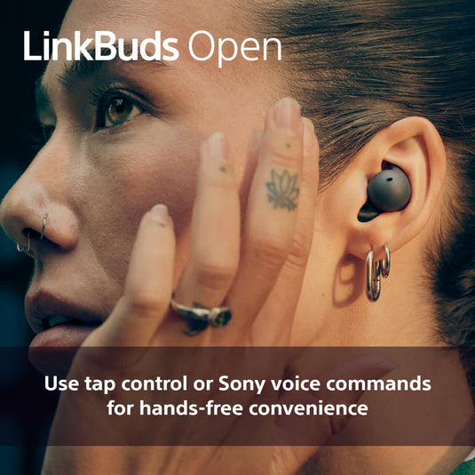 Sony WL-F910 LinkBuds Open Wireless Earbuds with Ring Driver, White
