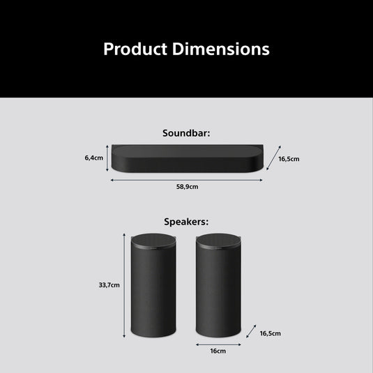 Sony HT-A8 BRAVIA Theatre Trio | Flagship Three-Unit Theatre System