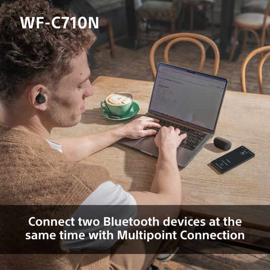 Sony WF-C710 Truly Wireless Noise Cancelling Headphones, Black