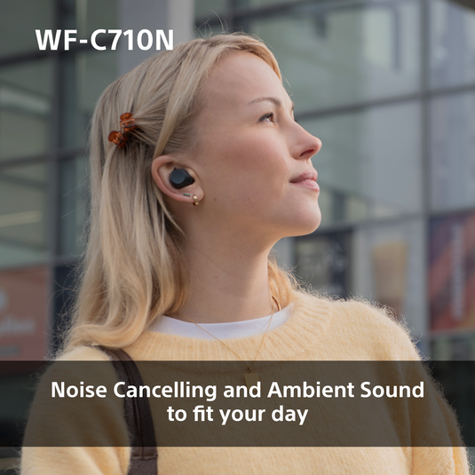 Sony WF-C710 Truly Wireless Noise Cancelling Headphones, Black