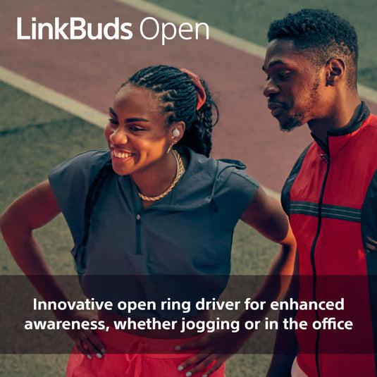 Sony WL-F910 LinkBuds Open Wireless Earbuds with Ring Driver, White