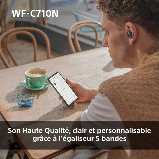 Sony WF-C710 Truly Wireless Noise Cancelling Headphones, Blue