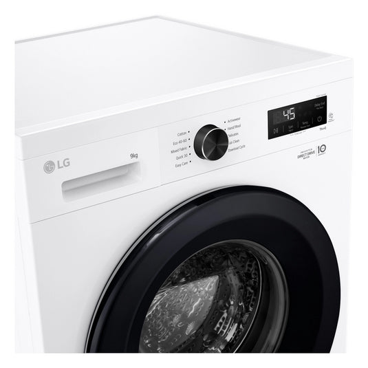 LG F4X1009NWK Series 2 Direct Drive - 9 kg 1400 Spin Washing Machine - White - A Rated