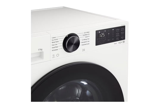 LG F4X5011TWB Series 5 AI Direct Drive - 11 kg 1400 Spin Washing Machine - White
