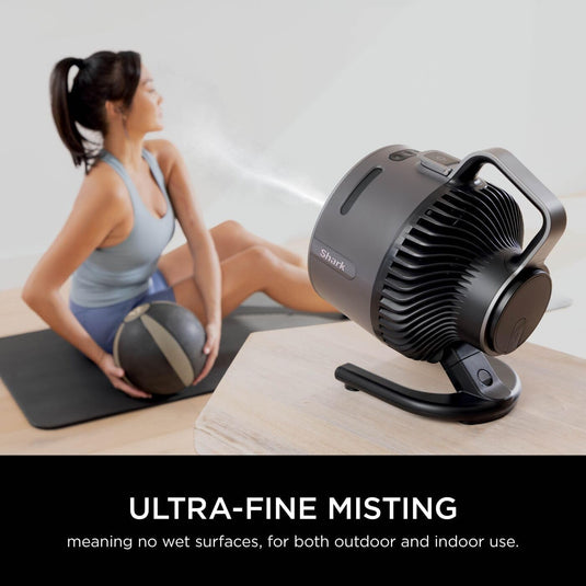 Shark FA050UK FlexBreeze HydroGo Misting Fan, Charcoal