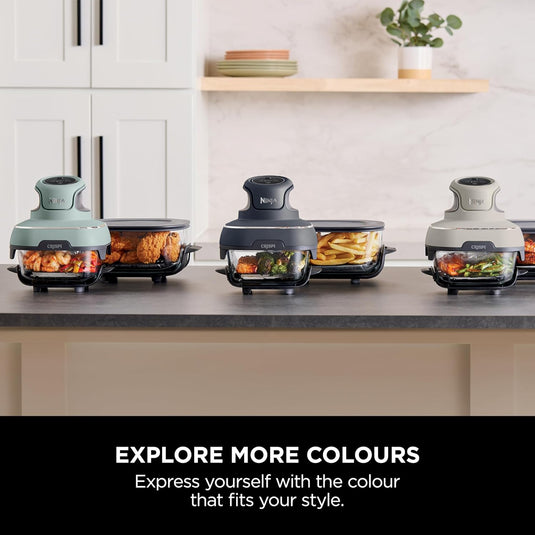 Ninja FN101UKSG CRISPi 4-in-1 Portable Glass Airy Fryer, Sage