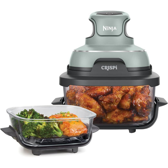 Ninja FN101UKSG CRISPi 4-in-1 Portable Glass Airy Fryer, Sage