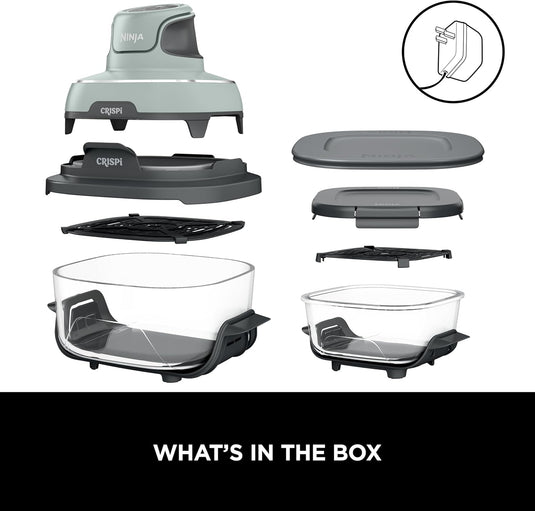 Ninja FN101UKSG CRISPi 4-in-1 Portable Glass Airy Fryer, Sage