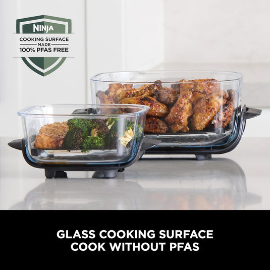 Ninja FN101UKST CRISPi 4-in-1 Portable Glass Airy Fryer, Stone