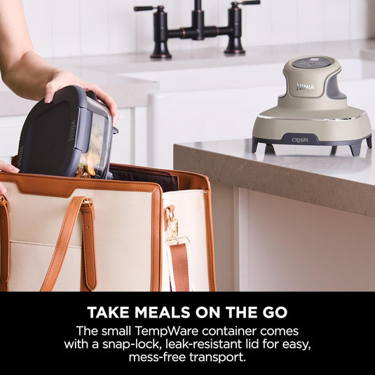 Ninja FN101UKST CRISPi 4-in-1 Portable Glass Airy Fryer, Stone