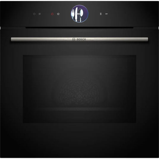 Bosch Series 8, Built-in oven with microwave function, 60 x 60 cm, Black