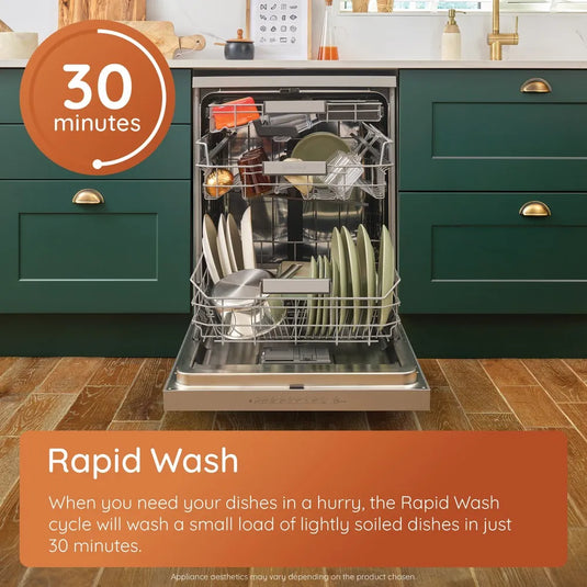 Hotpoint HP2FFC14BN6WUK Dishwasher with ActiveDry - White - 14 Place Settings
