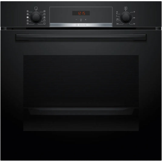 Bosch Series 4, Built-in oven with added steam function, 60 x 60 cm, Black