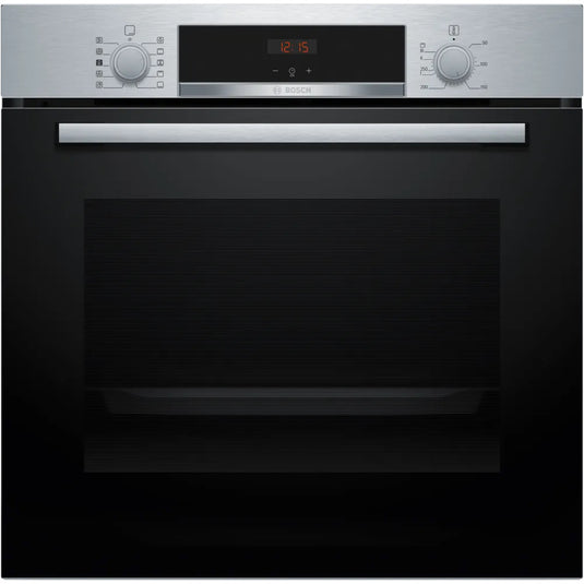 Bosch Series 4, Built-in oven with added steam function, 60 x 60 cm, Stainless steel
