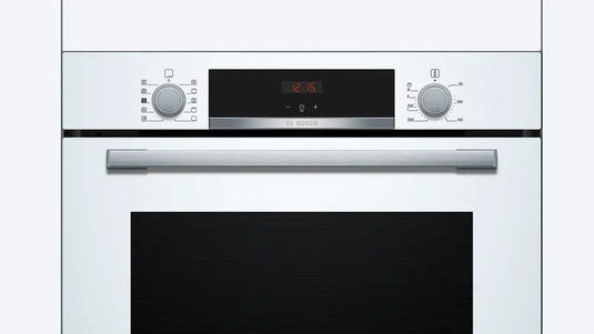 Bosch Series 4, Built-in oven with added steam function, 60 x 60 cm, White