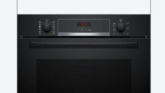 Bosch Series 4, Built-in oven with added steam function, 60 x 60 cm, Black
