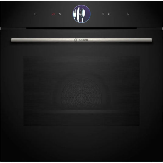 Bosch Series 8, Built-in oven with steam function, 60 x 60 cm, Black