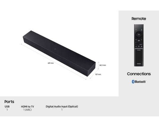Samsung HW-B400F B-Series 2ch Soundbar