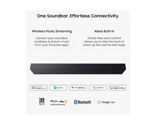 Samsung HW-Q990H 11.1.4ch Q-Series Soundbar with Subwoofer & Rear Speaker - Titan Black