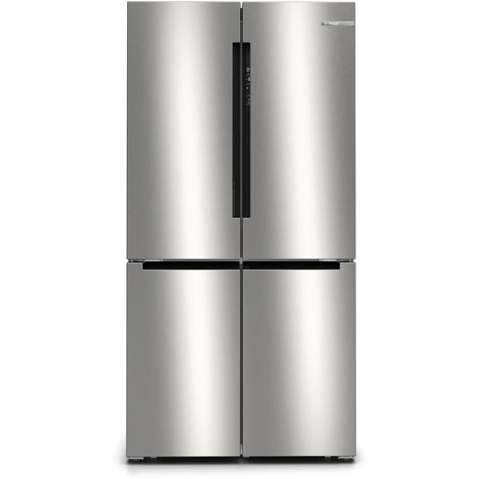 Bosch Series 4, French door bottom freezer, multi door, 183 x 90.5 cm, Brushed steel