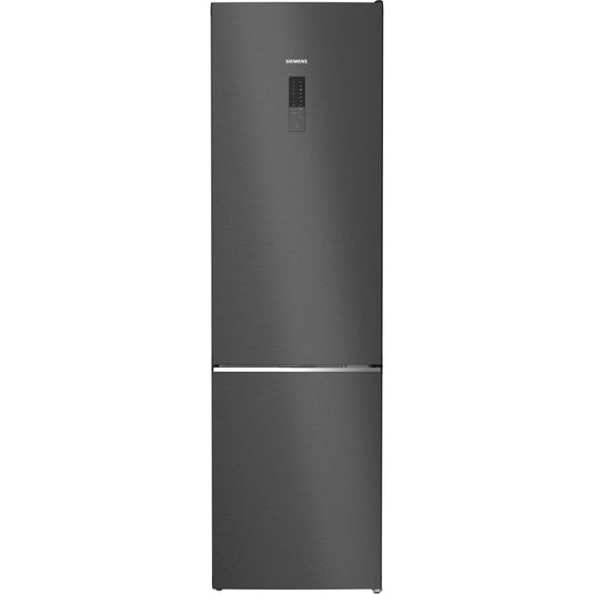 Siemens iQ500, Free-standing fridge-freezer, 203 x 60 cm, Brushed black steel