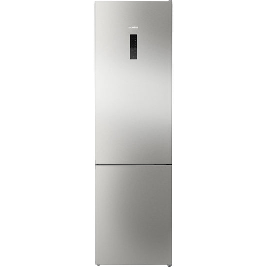Siemens iQ300, Free-standing fridge-freezer, 203 x 60 cm, Brushed steel