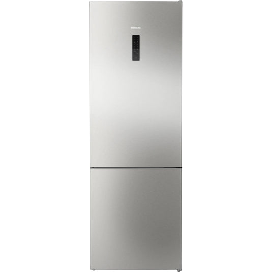Siemens iQ300, Free-standing fridge-freezer, 203 x 70 cm, Brushed steel