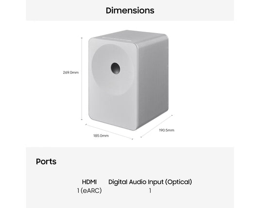 Samsung HW-LS71H Multi-Directional Music Studio 7 WiFi-Bluetooth Wireless Speaker - White