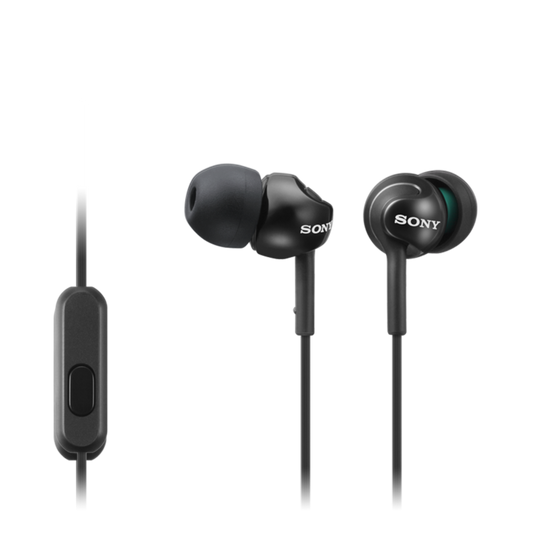Sony MDR-EX110AP In-ear Headphones with Smartphone Mic, Black