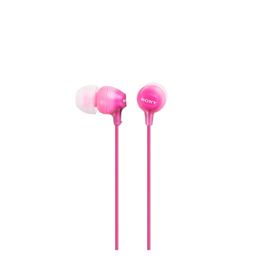 Sony MDR-EX15AP In-Ear Headphone with Smartphone Mic & Control, Pink