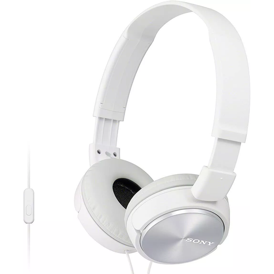 Sony MDR-ZX310AP Headphone with Smartphone Mic & Control, White