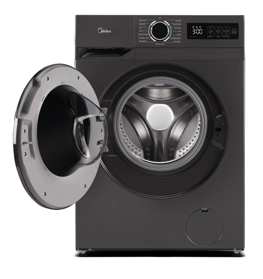Midea MF110W80BA10TUK 8kg 1400 Spin Washing Machine - Graphite