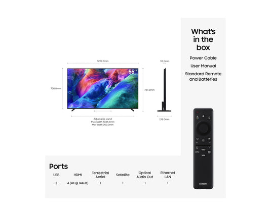 Samsung MRE55R85H 55" Micro RGB R85H 4K Vision AI Smart TV