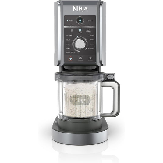 Ninja NC501UK CREAMi Deluxe 10-in-1 Ice Cream and Frozen Drink Maker