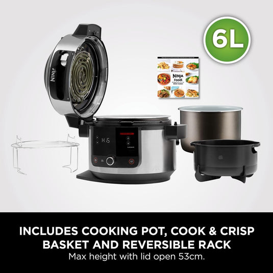 Ninja OL550UK Foodi 11-in-1 SmartLid Multi-Cooker 6L