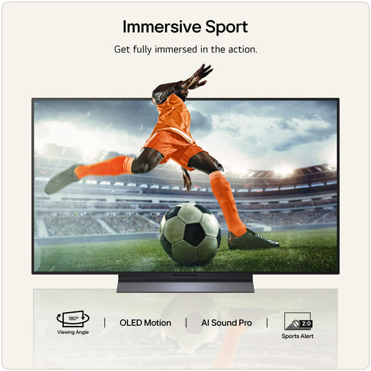 LG OLED48C66LB 48 inch OLED evo AI C6 4K Smart TV