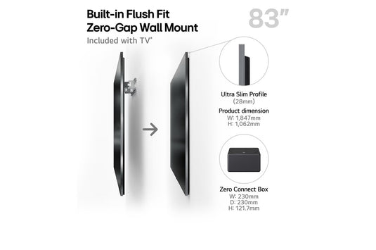 LG OLED83M59LA 83" SIGNATURE OLED M5 4K Smart TV